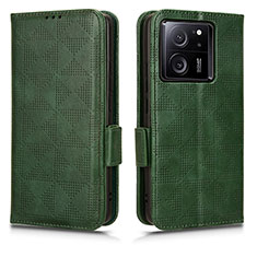 Funda de Cuero Cartera con Soporte Carcasa C05X para Xiaomi Mi 13T 5G Verde