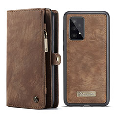 Funda de Cuero Cartera con Soporte Carcasa C06S para Samsung Galaxy A53 5G Marron