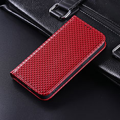 Funda de Cuero Cartera con Soporte Carcasa C06X para Google Pixel 6 5G Rojo