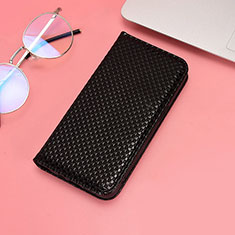 Funda de Cuero Cartera con Soporte Carcasa C06X para Huawei Honor X7 Negro