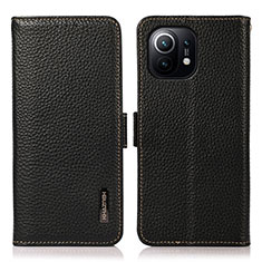 Funda de Cuero Cartera con Soporte Carcasa C08 para Xiaomi Mi 11 Lite 5G NE Negro