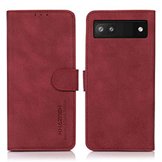 Funda de Cuero Cartera con Soporte Carcasa D01Y para Google Pixel 7a 5G Rojo