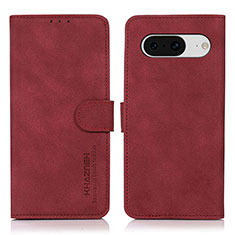 Funda de Cuero Cartera con Soporte Carcasa D01Y para Google Pixel 8 5G Rojo