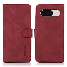 Funda de Cuero Cartera con Soporte Carcasa D01Y para Google Pixel 8a 5G Rojo