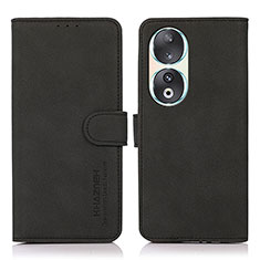 Funda de Cuero Cartera con Soporte Carcasa D01Y para Huawei Honor 90 5G Negro