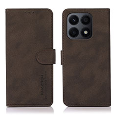 Funda de Cuero Cartera con Soporte Carcasa D01Y para Huawei Honor X8a 4G Marron