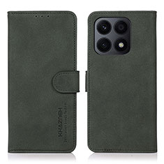 Funda de Cuero Cartera con Soporte Carcasa D01Y para Huawei Honor X8a 4G Verde