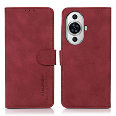 Funda de Cuero Cartera con Soporte Carcasa D01Y para Huawei Nova 11 Ultra Rojo