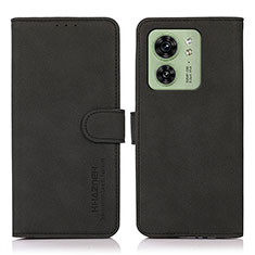 Funda de Cuero Cartera con Soporte Carcasa D01Y para Motorola Moto Edge 40 5G Negro