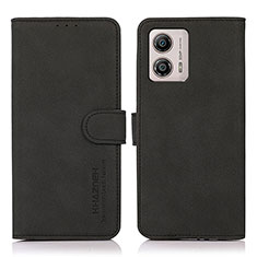 Funda de Cuero Cartera con Soporte Carcasa D01Y para Motorola Moto G53 5G Negro