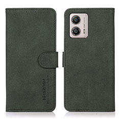 Funda de Cuero Cartera con Soporte Carcasa D01Y para Motorola Moto G53 5G Verde