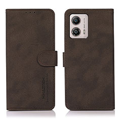 Funda de Cuero Cartera con Soporte Carcasa D01Y para Motorola Moto G53j 5G Marron