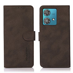 Funda de Cuero Cartera con Soporte Carcasa D01Y para Motorola Moto G84 5G Marron