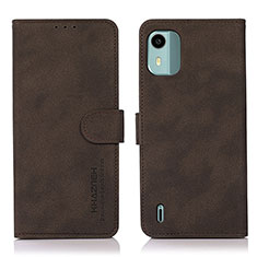 Funda de Cuero Cartera con Soporte Carcasa D01Y para Nokia C12 Marron