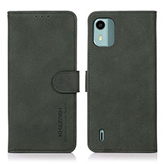 Funda de Cuero Cartera con Soporte Carcasa D01Y para Nokia C12 Plus Verde