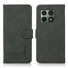 Funda de Cuero Cartera con Soporte Carcasa D01Y para OnePlus 10 Pro 5G Verde