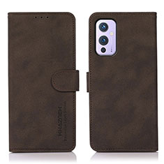 Funda de Cuero Cartera con Soporte Carcasa D01Y para OnePlus 9 5G Marron