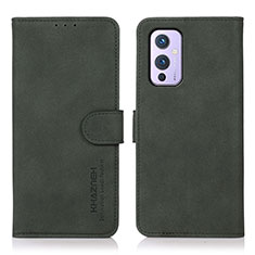 Funda de Cuero Cartera con Soporte Carcasa D01Y para OnePlus 9 5G Verde