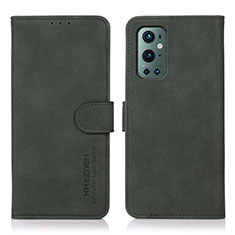 Funda de Cuero Cartera con Soporte Carcasa D01Y para OnePlus 9 Pro 5G Verde