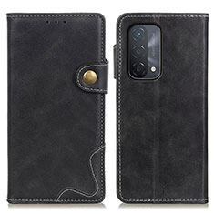 Funda de Cuero Cartera con Soporte Carcasa D01Y para Oppo A74 5G Negro