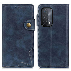 Funda de Cuero Cartera con Soporte Carcasa D01Y para Oppo A93 5G Azul