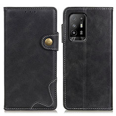 Funda de Cuero Cartera con Soporte Carcasa D01Y para Oppo A95 5G Negro