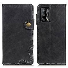 Funda de Cuero Cartera con Soporte Carcasa D01Y para Oppo F19 Negro