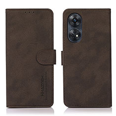 Funda de Cuero Cartera con Soporte Carcasa D01Y para Oppo Reno8 T 4G Marron