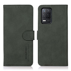 Funda de Cuero Cartera con Soporte Carcasa D01Y para Realme 8 5G Verde