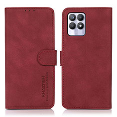 Funda de Cuero Cartera con Soporte Carcasa D01Y para Realme 8i Rojo