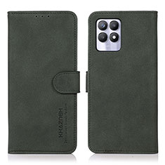 Funda de Cuero Cartera con Soporte Carcasa D01Y para Realme 8i Verde