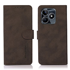 Funda de Cuero Cartera con Soporte Carcasa D01Y para Realme C51 Marron