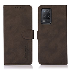 Funda de Cuero Cartera con Soporte Carcasa D01Y para Realme Narzo 30 5G Marron