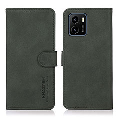 Funda de Cuero Cartera con Soporte Carcasa D01Y para Vivo Y15A Verde