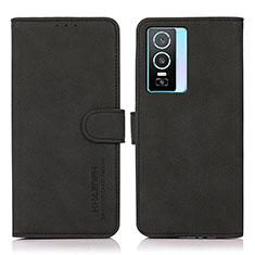 Funda de Cuero Cartera con Soporte Carcasa D01Y para Vivo Y74s 5G Negro