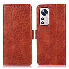 Funda de Cuero Cartera con Soporte Carcasa D01Y para Xiaomi Mi 12X 5G Marron