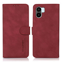 Funda de Cuero Cartera con Soporte Carcasa D01Y para Xiaomi Poco C50 Rojo