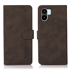 Funda de Cuero Cartera con Soporte Carcasa D01Y para Xiaomi Poco C51 Marron