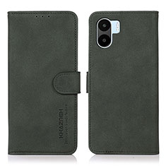 Funda de Cuero Cartera con Soporte Carcasa D01Y para Xiaomi Poco C51 Verde