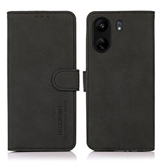 Funda de Cuero Cartera con Soporte Carcasa D01Y para Xiaomi Poco C65 Negro