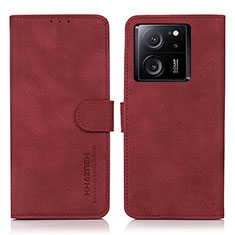 Funda de Cuero Cartera con Soporte Carcasa D01Y para Xiaomi Redmi K60 Ultra 5G Rojo