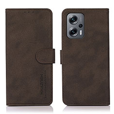 Funda de Cuero Cartera con Soporte Carcasa D01Y para Xiaomi Redmi Note 12 Turbo 5G Marron