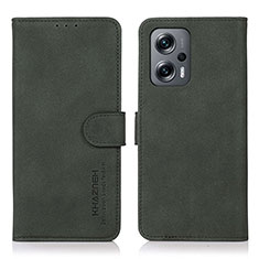 Funda de Cuero Cartera con Soporte Carcasa D01Y para Xiaomi Redmi Note 12 Turbo 5G Verde