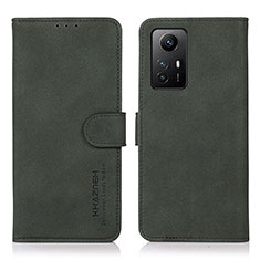 Funda de Cuero Cartera con Soporte Carcasa D01Y para Xiaomi Redmi Note 12S Verde