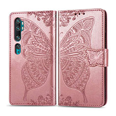 Funda de Cuero Cartera con Soporte Carcasa D02 para Xiaomi Mi Note 10 Oro Rosa