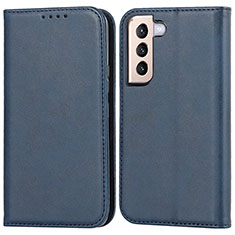 Funda de Cuero Cartera con Soporte Carcasa D03T para Samsung Galaxy S21 FE 5G Azul