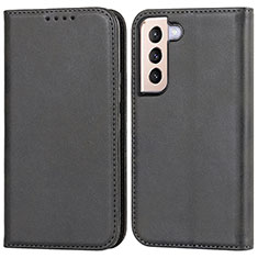 Funda de Cuero Cartera con Soporte Carcasa D03T para Samsung Galaxy S21 Plus 5G Negro