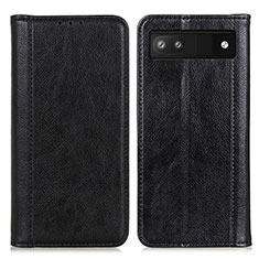 Funda de Cuero Cartera con Soporte Carcasa D03Y para Google Pixel 7a 5G Negro