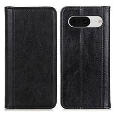 Funda de Cuero Cartera con Soporte Carcasa D03Y para Google Pixel 8 5G Negro