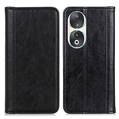 Funda de Cuero Cartera con Soporte Carcasa D03Y para Huawei Honor 90 5G Negro